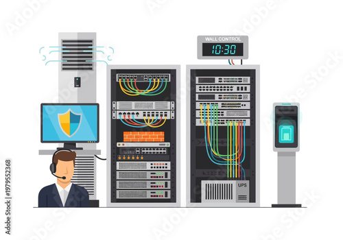 Data center servers, network equipment, cybersecurity, and IT infrastructure support