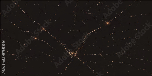 A breathtaking display of celestial beauty, showcasing a network of stars and cosmic phenomena set against a canvas of infinite darkness, depicting the mysterious allure of the universe.