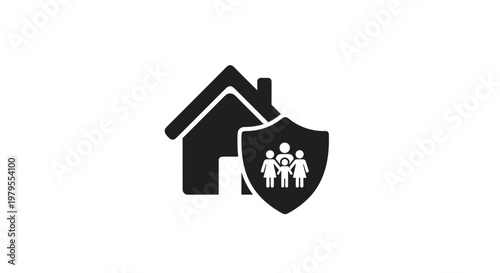 Home and Family Protection Shield Icon