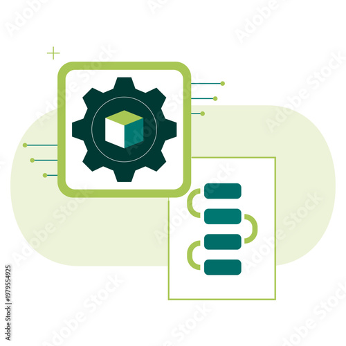 Model Deployment Icon, AI Model Integration Server Deployment Production Implementation Machine Learning System Deployment Pipeline