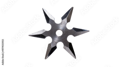 Silver Steel Eight Pointed Shuriken Star Weapon