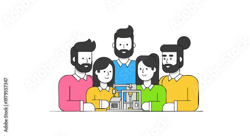 Product Design Team Reviewing Engineering Prototype