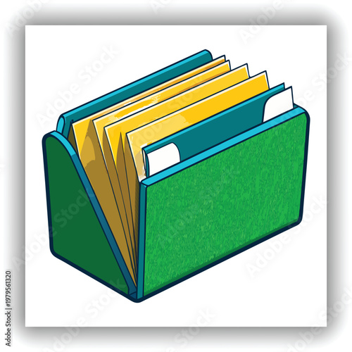 Green Grass Magazine Holder Organizer
