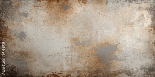 Vintage aged texture of a grungy old rusty metal wall featuring a brown rough surface pattern for an antique industrial art backdrop