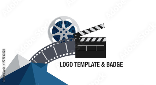 Abstract triangular shapes create a sense of ambition and reaching new heights, ideal for business presentations or motivational marketing campaigns.