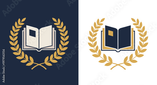 Elegant laurel branch design evokes success, victory, and achievement. Ideal for logos, branding, or adding a touch of prestige to your marketing mate