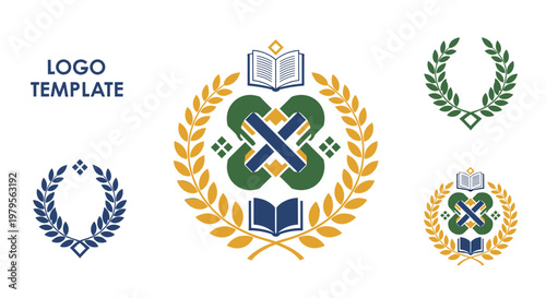 Elegant laurel wreath graphic, conveying achievement, success, and victory. Perfect for marketing materials, website branding, or social media campaig