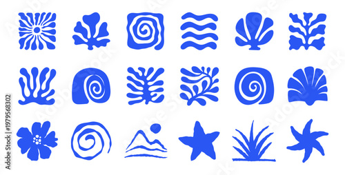 Vector logo and print design templates, summer palms, tropical hand drawn illustrations, surfing concepts, vacation and travel,  doodles and organic shapes and forms