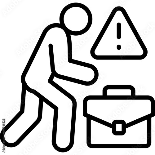 Unemployment line icon