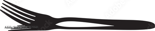 Black fork silhouette