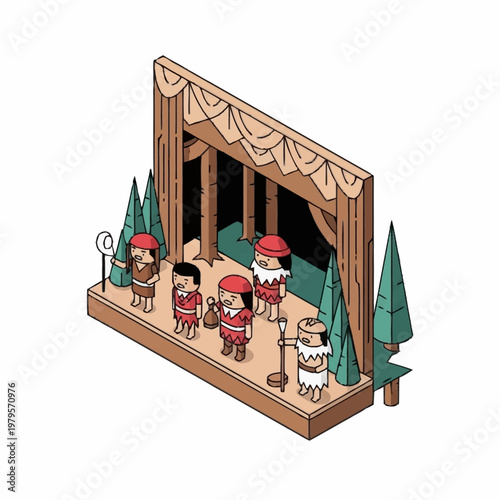 a group of people on a stage.