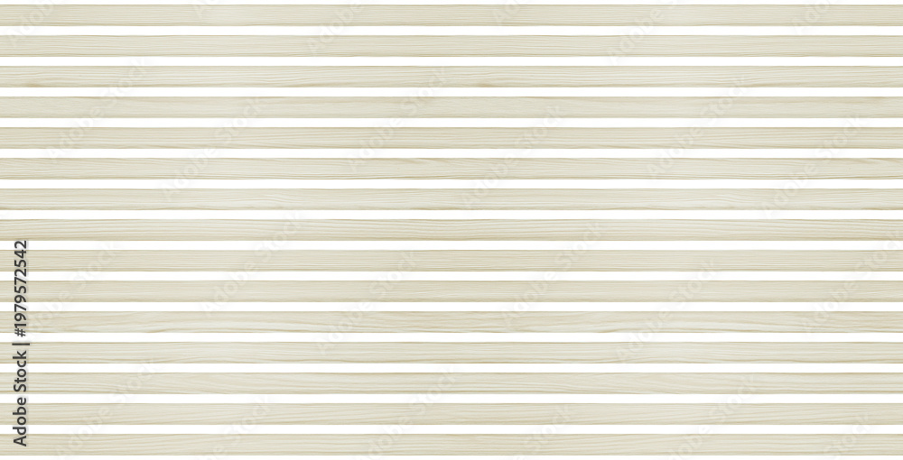 Obraz premium SEAMLESS pattern of white wooden wall panel, isolated on transparent background. Decorative accent wall, space divider or fence design. 