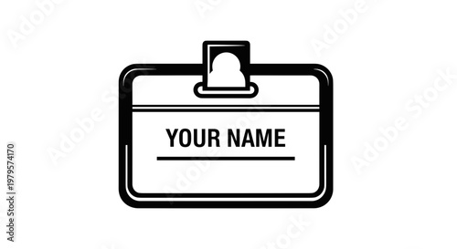 Badge ID Card Identification Tag.