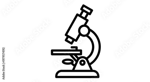 Black and white line microscope.