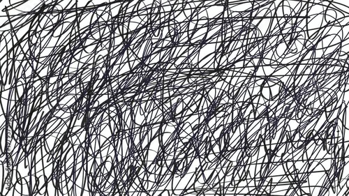 Abstract Chaotic Scribble Lines Motion Background 4K