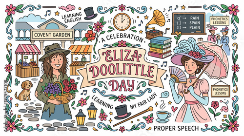 Eliza Doolittle Day Celebration Covent Garden