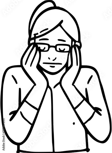 스트레스 받는 사람