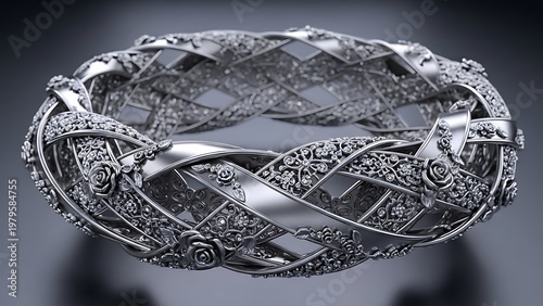 Intricate viking-style brooch featuring ornate animal and knotwork designs
