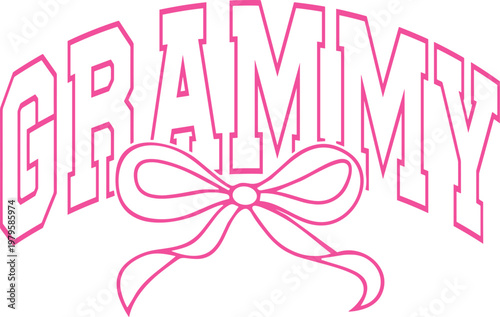 Grammy Coquette Bow Svg, Grammy Svg