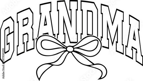 Grandma Coquette Bow Svg, Mother's Day Svg