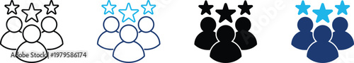 Elite team icon showing professional best-selling user rating and top-tier community group performance. Professional illustration for customer testimonial reviews, and premium membership status.