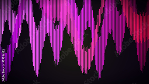 Schilderij op canvas Dynamic glitch art presentation background