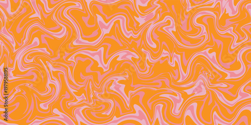 Psychedelic trippy y2k retro background swirl. Simple vector illustration. Groovy wave print. Vintage background. Psychedelic groovy spiral