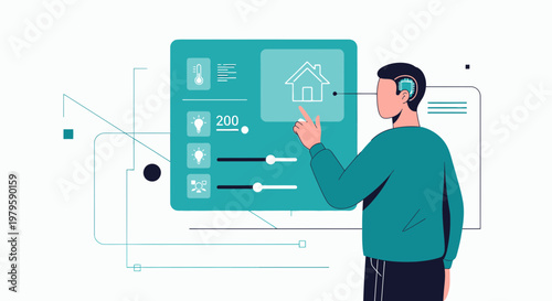 Innovative smart home control interface enabling personalized living experience through digital