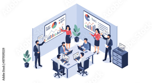 Business people working in office.