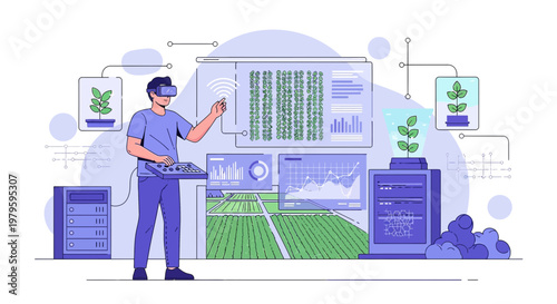 Innovative farming solutions integrating virtual reality and technology for crop management