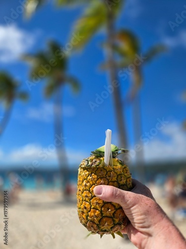 Cocktail auf Playa Levantado