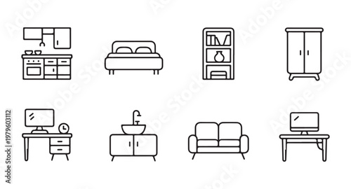 Solid black interface icons for document management folder actions mail and delete tasks in modern flat design.