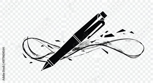 Pen rests upon a desk as a symbol of professional writing and creative expression.