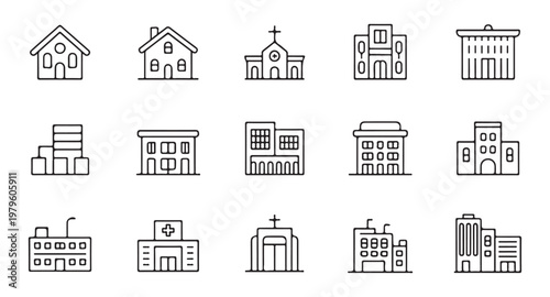 Set of four folder icons with documents inside in various shades of blue and teal on transparent background.