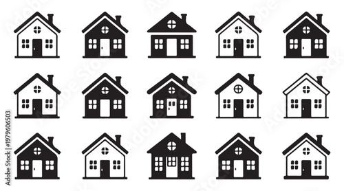Line art folder icons representing various actions and states for computer interface user experience and data management.