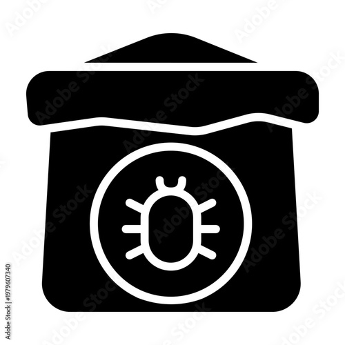 Pest icon vector. Pest control Illustration sign. Insect control symbol. pest control service logo.