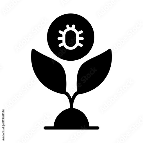 Pest icon vector. Pest control Illustration sign. Insect control symbol. pest control service logo.