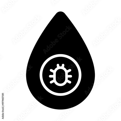 Pest icon vector. Pest control Illustration sign. Insect control symbol. pest control service logo.