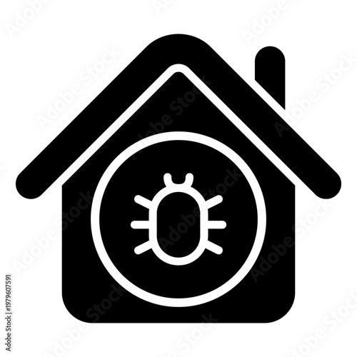 Pest icon vector. Pest control Illustration sign. Insect control symbol. pest control service logo.