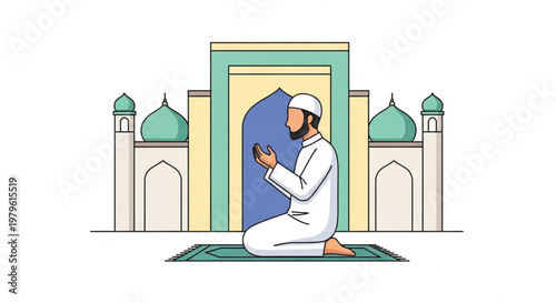 prayer in mosque 