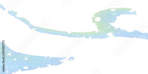 Abstract blue background with an artistic world map illustration featuring a vector globe design and a grunge paper pattern across the continents of Asia and Europe