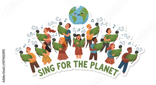 Sing for the Planet Earth Music Harmony Diverse People