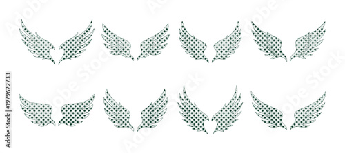 Retro checkered sunglasses and eyeglasses vector set, stylish eyewear accessories with a playful pattern, perfect for fashion, summer, and lifestyle designs