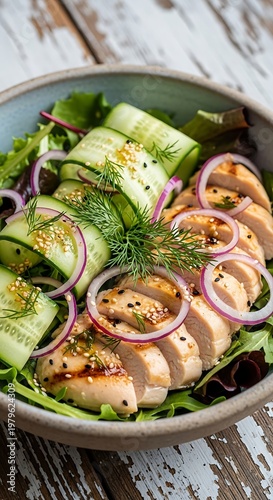 chicken and vegetable salad