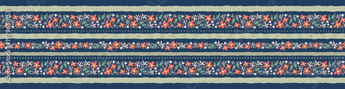 Cute hand drawn ditsy seamless pattern, lovely floral background, great for textiles, banners, wallpapers, wrapping - vector design