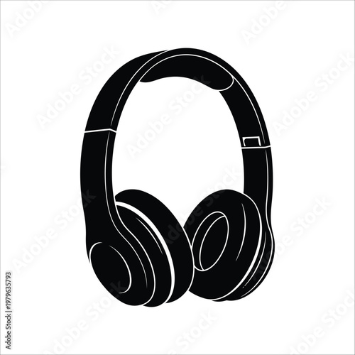 Headphones with ear cushions music audio sound listening