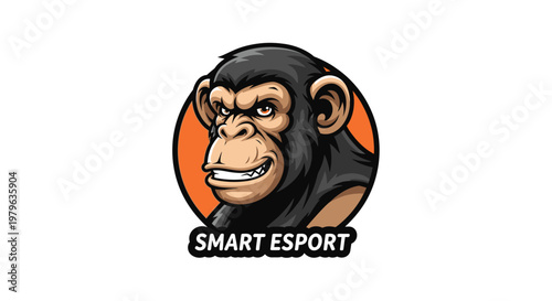 Smart Monkey Esports Mascot Logo
