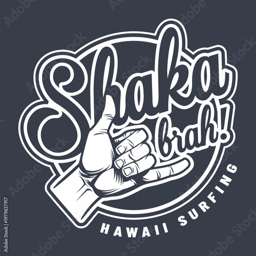 Shaka sign for Hawaii surfing