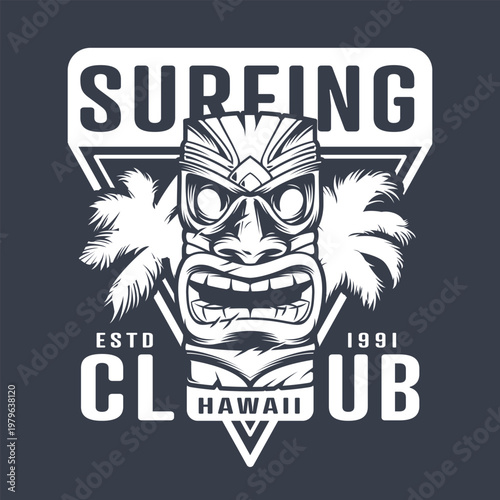 Surfing Club logo in Hawaii