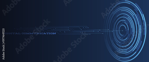 High-speed digital communication stream. Modern communication methods. Sketch for creative use.